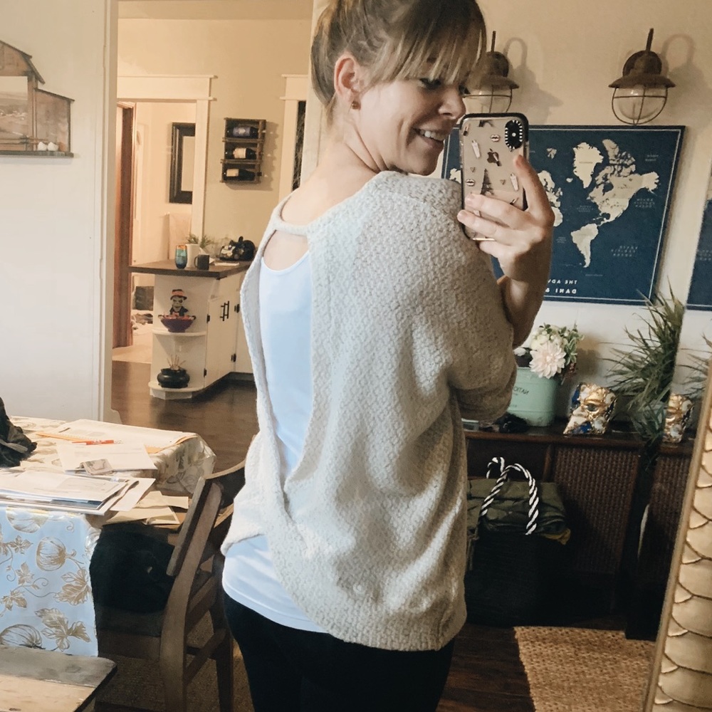 nwt | Promesa Open Back Twist Sweater Top - Picture 7 of 8